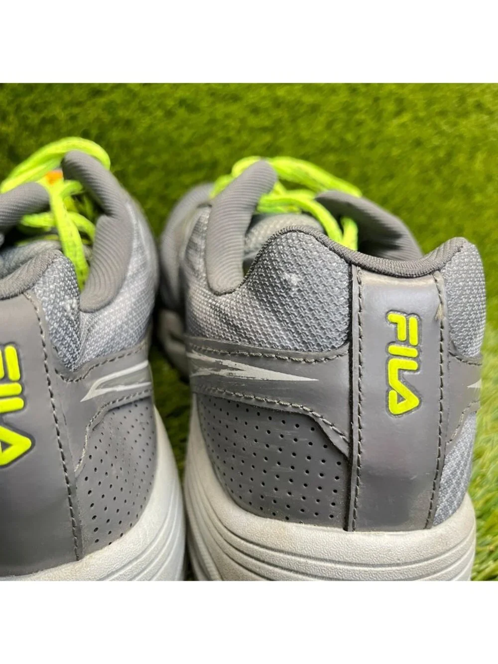 Fila Memory Meira 2 Womens Size 11 Gray Yellow Composite Toe Safety Work Shoes
